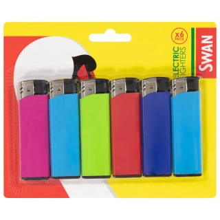 Swan Lighter 6pk - Multicoloured 3 Swan Lighter 6pk - Multicoloured