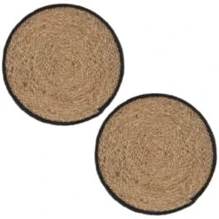 B&M Urban Paradise Woven Placemats 2pk - Natural -Home Furnishings 380094 2pk urban paradise natural woven placemats 3