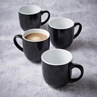 Simply Everyday Gloss Mugs 4pk - Black 7 Simply Everyday Gloss Mugs 4pk - Black - Image 5