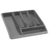 Addis Cutlery Drawer Organiser - Grey -Home Furnishings 380148 addis eco drawer organiser grey