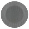 B&M Grey Embossed Dinner Plate 10.5" -Home Furnishings 380267 geo embossed dinner plate