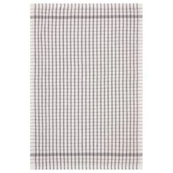 B&M Grey Check Tea Towels 3pk -Home Furnishings 380305 3pk check tea towels grey 3
