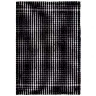 B&M Check Tea Towels - Black 3pk 6 B&M Check Tea Towels - Black 3pk - Image 4