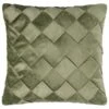 B&M Basket Weave Velvet Cushion - Sage -Home Furnishings 380438 basket weave velvet cushion sage