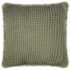 B&M Cotton Waffle Cushion - Green -Home Furnishings 380445 luna cotton waffle cushion green