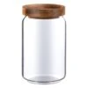 B&M Homestead Small Airtight Glass Jar With Acacia Lid -Home Furnishings 380516 airtight glass jar small