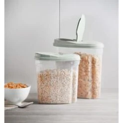 B&M Cereal Storage Container Set 2pk - Sage 15 B&M Cereal Storage Container Set 2pk - Sage -Home Furnishings 380752 cereal storage set 2 peice sage 6