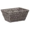 B&M Syros Mini Wicker Basket - Grey 1 B&M Syros Mini Wicker Basket - Grey -Home Furnishings 381906 syros mini basket grey