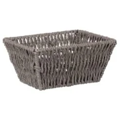 B&M Syros Mini Wicker Basket - Grey