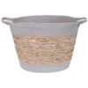 Striped Basket - Grey -Home Furnishings 383102 stripe basket grey