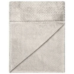 B&M Waffle Throw - Silver 8 B&M Waffle Throw - Silver -Home Furnishings 383149 home collection supersoft waffle throw