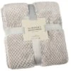 B&M Waffle Throw - Silver -Home Furnishings 383149 home collection supersoft waffle throw 4