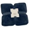 Heritage Collection Aspen Faux Fur Throw - Navy -Home Furnishings 383180 aspen throw navy 41