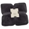 Heritage Collection Aspen Faux Fur Throw - Charcoal
