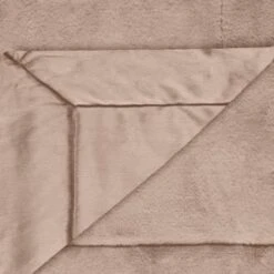 Heritage Collection Aspen Faux Fur Throw - Mink -Home Furnishings 383183 aspen throw dark mink 3