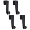 B&M Velvet Overdoor Hooks 4pk - Black -Home Furnishings 383665 4 velvet non slip over door hooks black 2