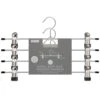 Metal Soft Grip Clip Hangers 4pk -Home Furnishings 383689 4pk metal soft grip trouser hangers 2