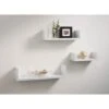 Lokken Set Of 3 Shelves - White -Home Furnishings 383893 lokken set of 3 shelves white