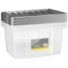 B&M Clear Storage Boxes With Lids 3pk 20L 2 B&M Clear Storage Boxes With Lids 3pk 20L -Home Furnishings 384092 20l lidded box 3pk 3