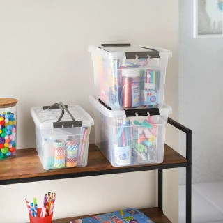 Clear Storage Box With Carry Handle 7L 4 Clear Storage Box With Carry Handle 7L - Image 2