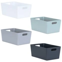 Soho Storage Tub 11 X 25.5 X 17cm - White -Home Furnishings 384323 soho size e box 11x25 5x17cm group