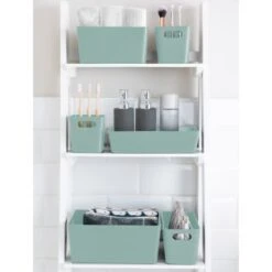 Soho Storage Tub 10 X 10 X 10cm - Sage 7 Soho Storage Tub 10 X 10 X 10cm - Sage -Home Furnishings 384326 384406 384419 soho box sage group1