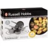 Russell Hobbs Metallic Marble Pan Set 5pc -Home Furnishings 384627 russel hobbs metalic marble 5 piece pan set