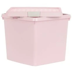 B&M Waffle Clip Box Storage Cube 14L - Dusty Pink -Home Furnishings 384965 dusky pink 14l waffle clip box cube 3