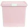 B&M Waffle Clip Box Storage Cube 14L - Dusty Pink -Home Furnishings 384965 dusky pink 14l waffle clip box cube.5