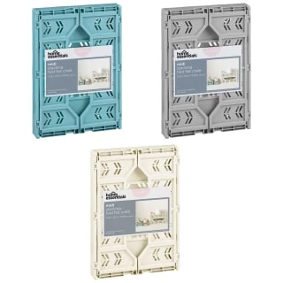Midi Stacking Fold Flat Crate 30.6 X 20.5 X 12.6cm - Cream 7 Midi Stacking Fold Flat Crate 30.6 X 20.5 X 12.6cm - Cream - Image 5