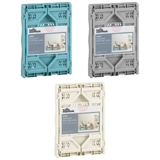 Mini Stacking Fold Flat Crate 22.2 X 15 X 8.7cm - Grey 6 Mini Stacking Fold Flat Crate 22.2 X 15 X 8.7cm - Grey - Image 4