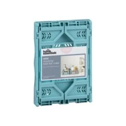 Mini Stacking Fold Flat Crate 22.2 X 15 X 8.7cm - Teal -Home Furnishings 384982 home essebtials mini stacking fold flat crate soft teal