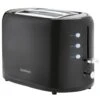 Goodmans Plastic 2 Slice Toaster - Black -Home Furnishings 386701 goodmans plastic 2 slice toaster black