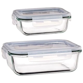B&M Large Eco Glass Clip Lock Food Container 7 B&M Large Eco Glass Clip Lock Food Container - Image 5