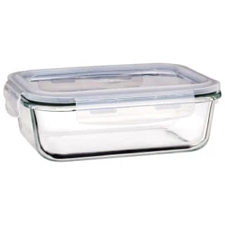 B&M Large Eco Glass Clip Lock Food Container 4 B&M Large Eco Glass Clip Lock Food Container - Image 2
