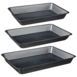 Betty Crocker Non-Stick Roasting Tins 3pc 13 Betty Crocker Non-Stick Roasting Tins 3pc -Home Furnishings 388524 set of 3 non stick roasting tins group 2