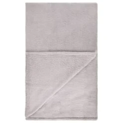 B&M Cosy At Home Silver Teddy Throw 8 B&M Cosy At Home Silver Teddy Throw -Home Furnishings 388657 teddy throw silver 3