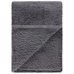 Simply Everyday Teddy Rolled Throw - Grey 10 Simply Everyday Teddy Rolled Throw - Grey -Home Furnishings 388688 simply teddy rolled throw grey 2