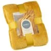 Simply Everyday Super Soft Throw - Ochre -Home Furnishings 388706 simply super soft throw ochre