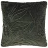 B&M Leaf Velvet Quilted Cushion - Green -Home Furnishings 388745 woodland green leaf cushion