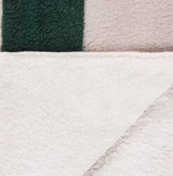 B&M Highland Green Check Sherpa Doublesided Throw -Home Furnishings 388770 highland green check sherpa throw 4