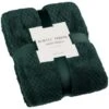 B&M Waffle Throw - Dark Green 1 B&M Waffle Throw - Dark Green -Home Furnishings 388773 waffle throw dark green 4