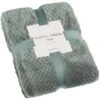 B&M Waffle Throw - Sage -Home Furnishings 388813 waffle throw sage 4