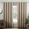 B&M Colorado Hopsack Fully Lined Cream Eyelet Curtains 90 X 90" 2 B&M Colorado Hopsack Fully Lined Cream Eyelet Curtains 90 X 90" -Home Furnishings 388895 388896 388897 388898 388899 colorado eyelet curtain cream 4