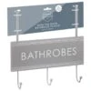 B&M Over The Door Bathroom Plaque - Bathrobes -Home Furnishings 389254 overdoor bathroom plaque 3 hook bathrobes 2