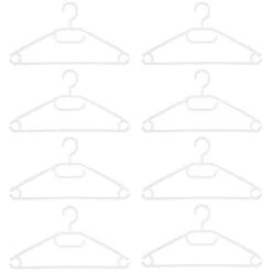B&M Swivel Hook Hangers 8pk - White -Home Furnishings 389279 home organisation 8pk swivel hook hangers white 2