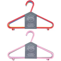 B&M Children's Hangers 10pk - Pastel -Home Furnishings 389289 home organisation co 10pk childrens hangers main