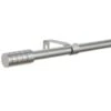 B&M Small Silver Barrel Curtain Pole 122-213cm -Home Furnishings 390193 silver small barrel pole 3