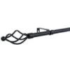 B&M Small Black Twist Curtain Pole 122-213cm -Home Furnishings 390197 black small twist pole 3