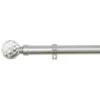 B&M Shiny Nickle Gem Curtain Pole 70 - 120cm -Home Furnishings 390203 390206 shiny nickle gem curtain pole